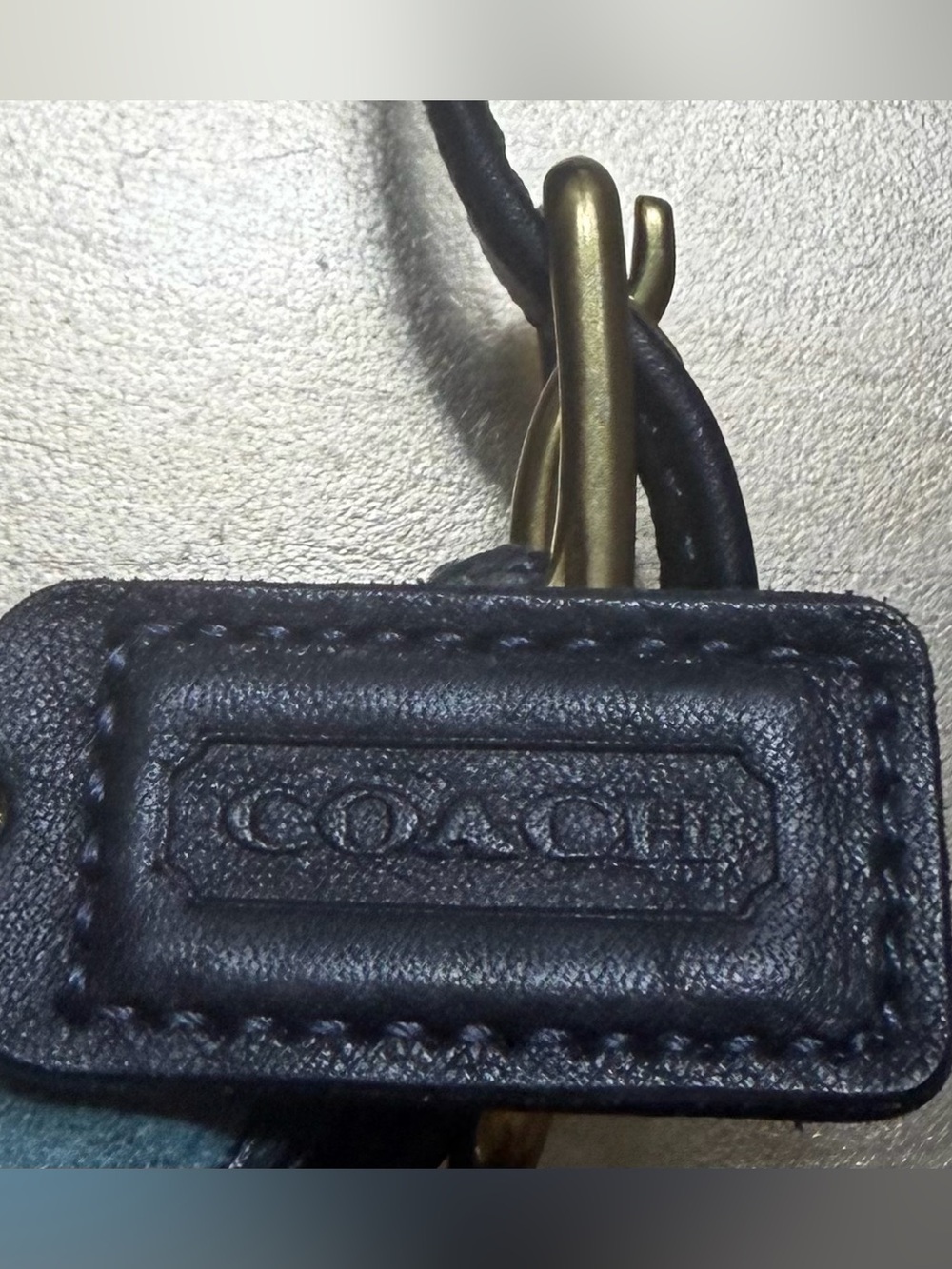 COACH BLUE SUEDE BAGET - Picture 10 of 10